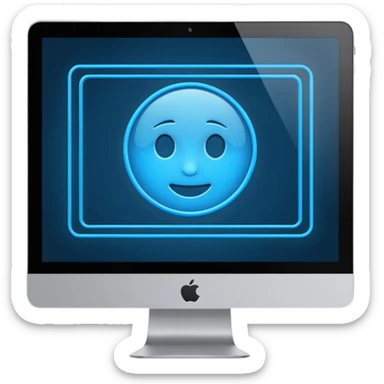 computer screen with wireframe layout sticker