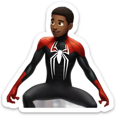 Spider man miles morales sticker