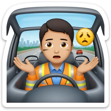 Chinese driver in accident sticker