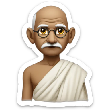 Gandhi severely disapproves sticker