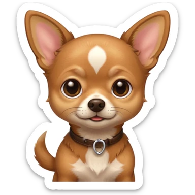 Chihuahua color café sticker