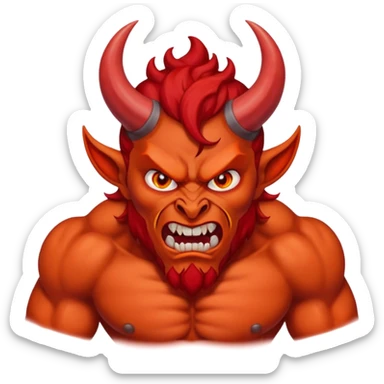 Satan from Christian Gods sticker