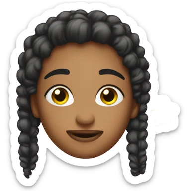 😊 with a sparkle and nails sticker