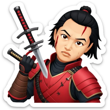 Battle-Ready Samurai sticker