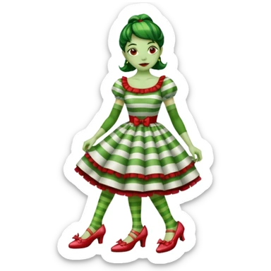 Wicked Witch of the East from the Wizard of Oz sticker