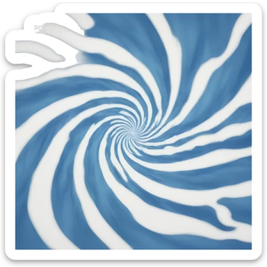 blue white soft spiral tornado sticker