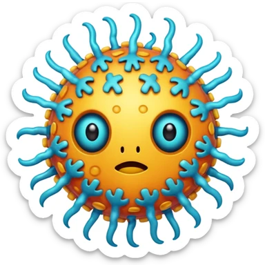  virus with many part sticker