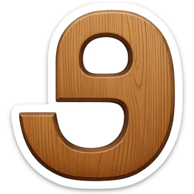 brush making a curved letter sticker