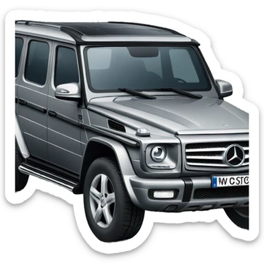 Mercedes grey suv  sticker