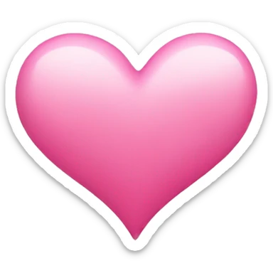 Pink heart sticker