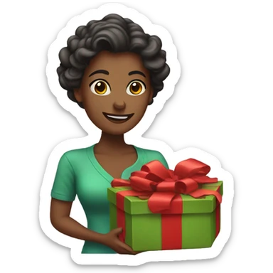 The festive mom gifting indulgence. sticker