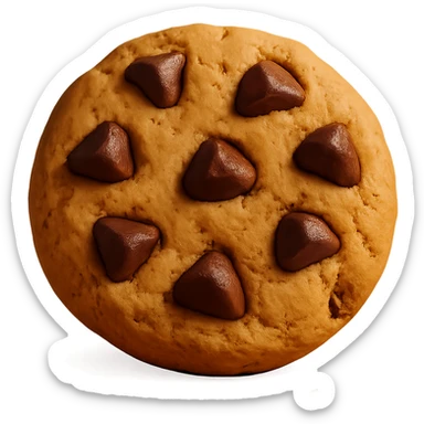 chunky chocolate chip cookie sticker