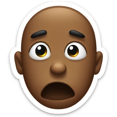 A poo embarrassed  sticker