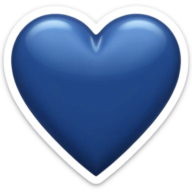 Navy heart sticker