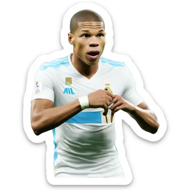 Mbappé eat olympique of marseille sticker