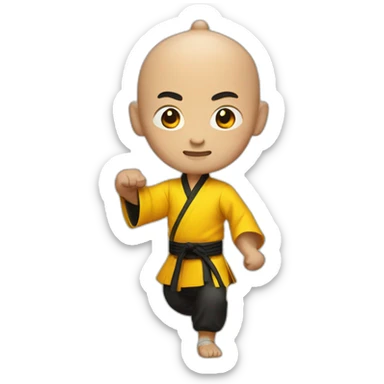 Chinese kung fu master sticker