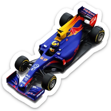 el coche de f1 de carlos sainz sticker