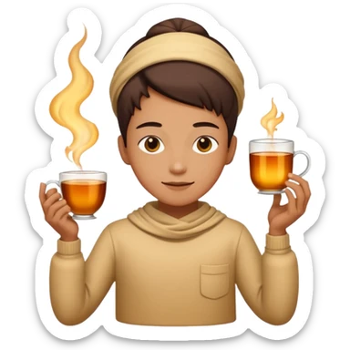 tea and enlightenment sticker