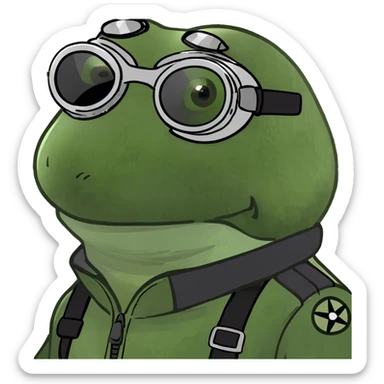 bufo the pilot sticker