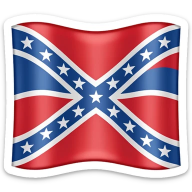 Confederate flag sticker