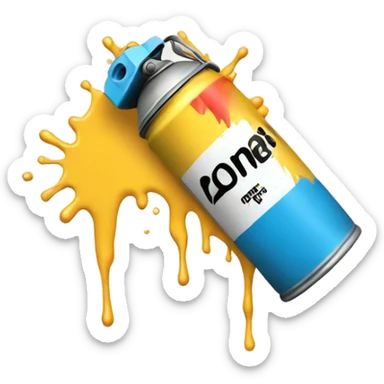 spray paint can sticker
