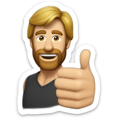 chuck-norris-thumbs-up sticker