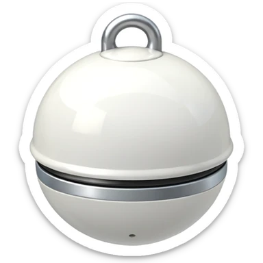 white bike bell  sticker
