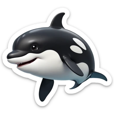 cinematic-comical-orca-portrait-emoji,-head-tilted-dramatically-with-an-exaggeratedly-shocked-expression,-featuring-a-sleek-black-and-white-body-with-wide,-comically-expressive-eyes-full-of-playful-disbelief-and-animated-flippers,-simple sticker