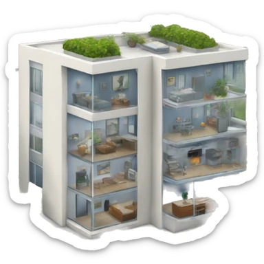 Penthouse with city view  sticker