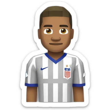 Mbappe sur un joueur Minecraft  sticker