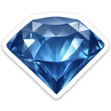 Saphire diamond sticker