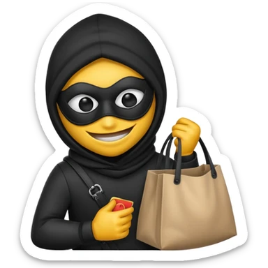 Thief emoji sticker
