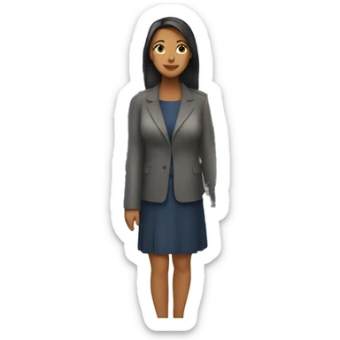 WOMEN STANDING ON CROWDED BUS sticker