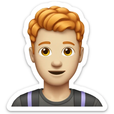 gay trans ginger with short hair sticker