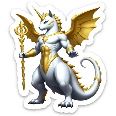Transcendent celestial infinity cosmic galactic energy Mega neon unicorn dragon hydra hyper rare golden penguin Golden Divine god angel Omni Black and white Super muscular Buff sigma Gigachad cat full body tuxedo colored  sticker