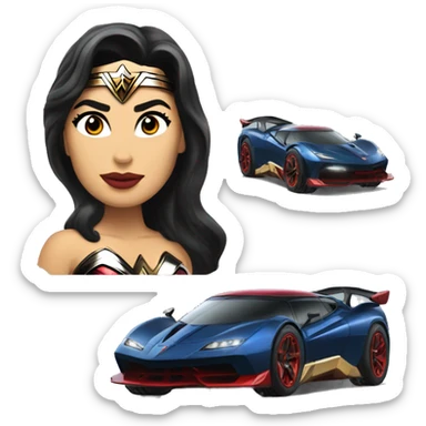 Wonder woman’s off road capable hypercar  sticker
