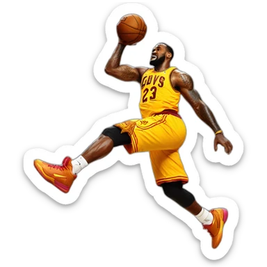lebronjames-dunking sticker