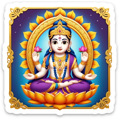 Hindu devotional sticker