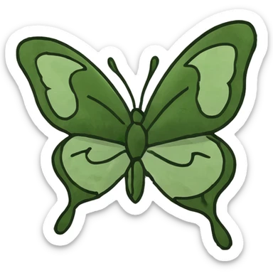 Beautiful butterfly garden  sticker