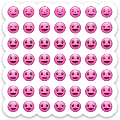 Pink emojis sticker