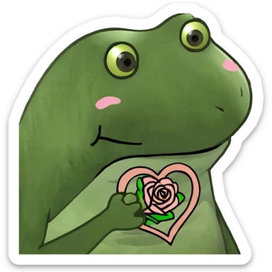 Rose gold heart sticker