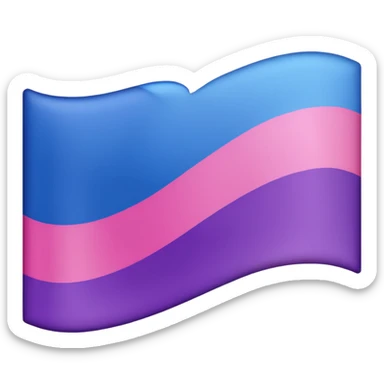 bisexual flag sticker