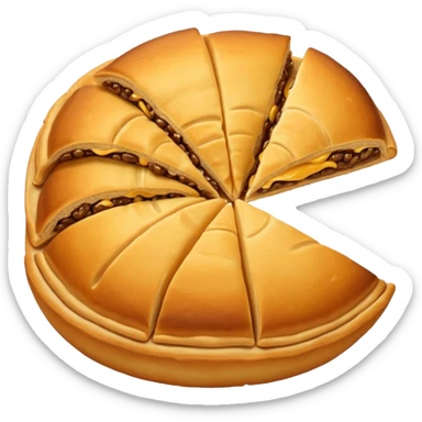Panzerotto is a classic Italian street food from southern Italy. Best described as a folded pizza, fried until crispy golden brown, with a rich filling on the inside. It is a half moon shape sticker