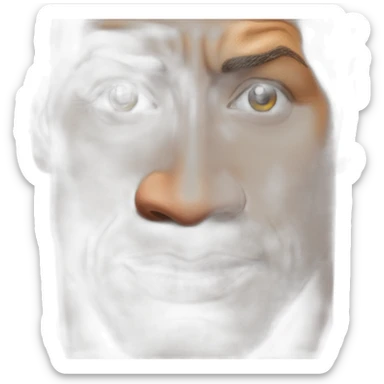 Dwayne Johnson sourcil gauche levé sticker