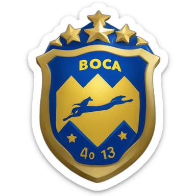 escudo del club atletico boca juniors sticker