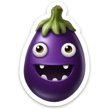 Eggplant monster  sticker