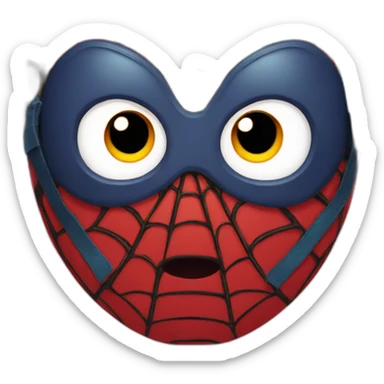 baby spiderman mask no eyes sticker