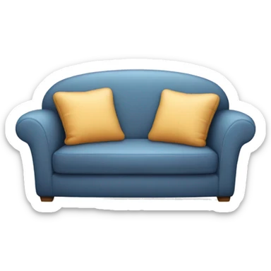 Cozy sofa sticker