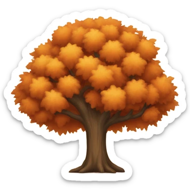 Autumn tree sticker