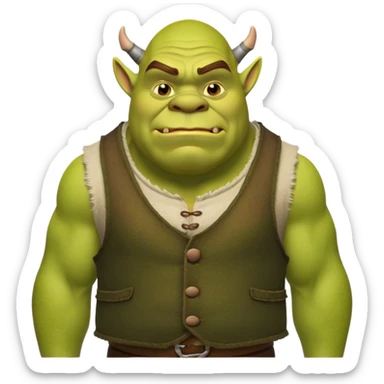 Shrek ogre sticker